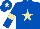 Silk - Royal blue, beige star, armlets and star on cap