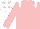 Silk - Pink, white epaulettes, white cap, pink spots