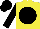 Silk - Yellow body, black disc, black arms, black cap