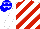 Silk - White & red diagonal stripes, white sleeves, white stars on blue cap