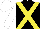 Silk - black, yellow cross belts, white sleeves, white cap