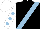 Silk - Black, light blue sash, light blue dots on white sleeves and cap