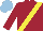 Silk - Maroon, yellow sash, light blue cap