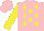 Silk - Pink, yellow stars, yellow sleeves, pink cap