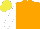 Silk - orange, white sleeves, yellow cap