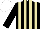 Silk - BLACK and BEIGE stripes, WHITE cap