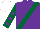 Silk - Purple, dark green sash, dark green sleeves, purple spots, white cap