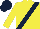 Silk - Yellow, right dark blue sash, cyan cap