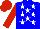 Silk - Big-blue body, white stars, red arms, red cap
