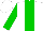 Silk - White body, big-green stripe, big-green arms, white cap, big-green striped