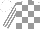 Silk - White, grey blocks, grey stripes on sleeves, white cap