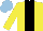 Silk - Yellow, black stripe, yellow sleeves, light blue cap