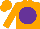 Silk - Orange, purple disc