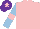 Silk - Pink, light blue sleeves, pink armlets, purple cap, pink star