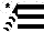 Silk - White, black hoops, black and white chevrons on sleeves, white cap, black star
