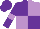 Silk - Purple and mauve (quartered), purple sleeves, mauve armlets