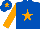 Silk - Royal Blue, Orange star, sleeves and star on cap