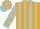 Silk - Orange and light blue stripes, light blue sleeves, orange spots, hooped cap