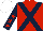 Silk - Red, dark blue cross belts, dark blue sleeves, red stars, white cap
