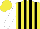 Silk - Yellow and black stripes, white sleeves
