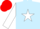 Silk - Light Blue, White star and sleeves, Red cap