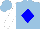 Silk - light blue, blue diamond, white arms, light blue cap