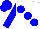 Silk - White body, big-blue large spots, big-blue arms, big-blue cap