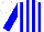 Silk - White, blue stripes, sleeves white, blue stripes, cap white