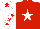 Silk - Red, white star, slvs, red stars, white cap, red star cap