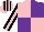 Silk - Pink,purple quarters,black sleeves,pink stripe,cap,black stripes ,pink peak