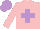 Silk - pink, mauve cross and cap