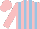 Silk - Pink,light blue stripes