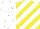 Silk - White, yellow diagonal stripes