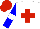 Silk - White,red cross, blue sleeves, white armlets, red cap