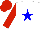 Silk - White, blue star, red slvs, cap