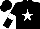 Silk - Black, white star, armlets