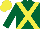 Silk - Dark green, yellow cross belts, yellow cap