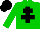 Silk - Big-green body, black cross of lorraine, big-green arms, black cap