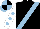 Silk - black, light blue sash, light blue spots on white sleeves, light blue and black quartered cap