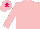 Silk - Pink, sleeves fuchsia, cap pink , fuchsia star cap