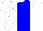 Silk - Blue, white halved (horizontally), sleeves white, cap white