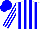 Silk - White, blue stripes, stripes sleeves, blue cap