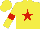 Silk - Yellow, red star and armlets