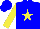 Silk - Blue, yellow star, sleeves blue, cap blue (transit)