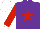 Silk - Purple, red star, red sleeves, white cuffs, white cap