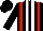 Silk - Black,white stripes,red braces,black sleeves,cap