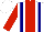Silk - White,red stripe,navy braces,white sleeves,red arm hoop,white cap