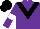 Silk - Purple, black chevron, purple sleeves, white armlets, black cap