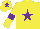 Silk - Yellow, purple star, armlets and star on cap
