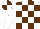 Silk - White, brown checked, quartered cap